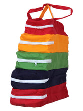 Kuber Industries Hanging 5-Tier Cotton Slippers, Shoes, Sandels Cover/Organizer for Men, Women, Kids- Pack of 2 (Multicolour)
